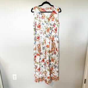 April Cornell Jumpsuit Womens Extra Large
Floral Sleeveless Cottagecore